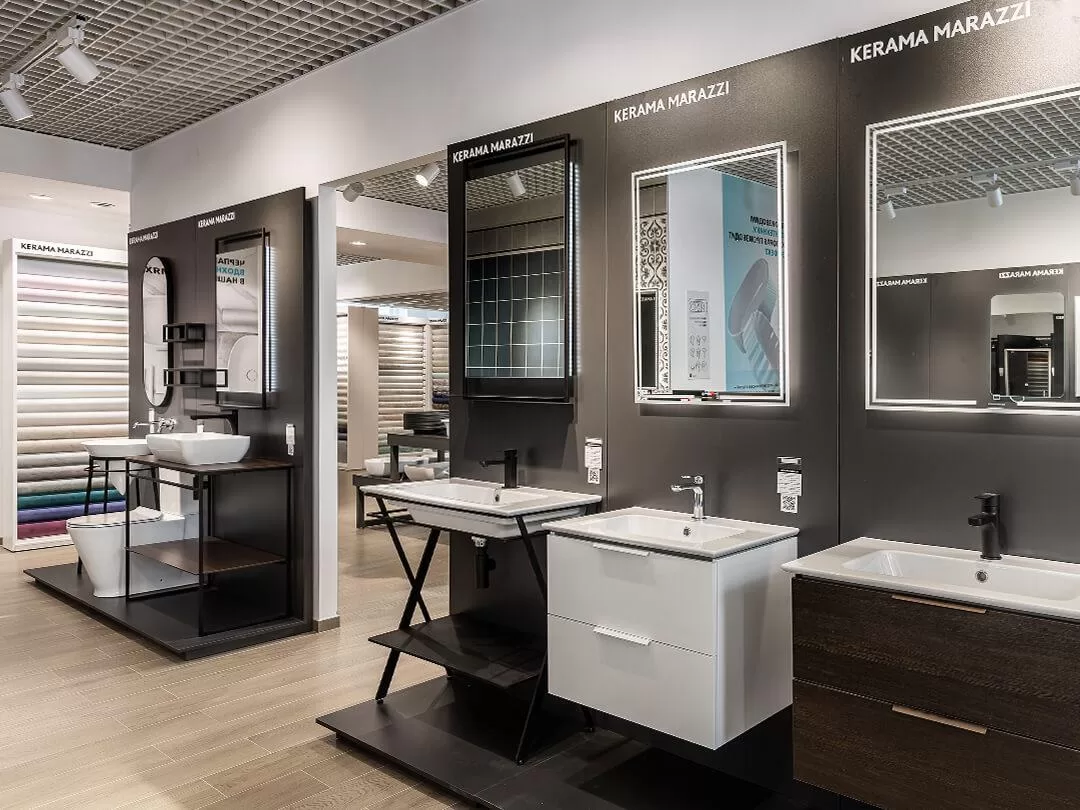 ОБНОВЛЕНИЕ ЗАЛОВ ФИРМЕННОГО МАГАЗИНА KERAMA MARAZZI В ПОДМОСКОВНОМ ГОРОДЕ РЕУТОВ